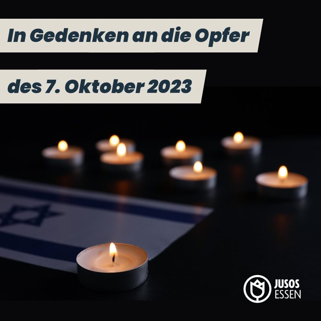 Zum Gedenken an die Opfer des 7. Oktober
